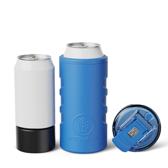 Retro Hopsulator Trio | Matte Azure | 12/16oz Standard Cans