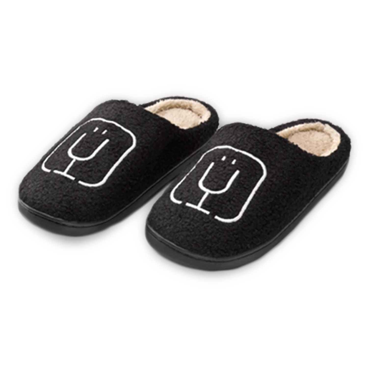 BrüMate Fuzzy Slippers | Black